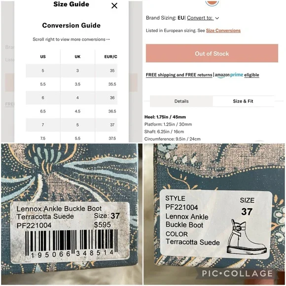 Ulla Johnson Lennox Ankle Buckle Boots in Terracotta Suede EU37 US7 - Picture 16 of 16